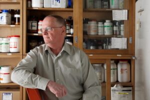 David Miller in his lab.