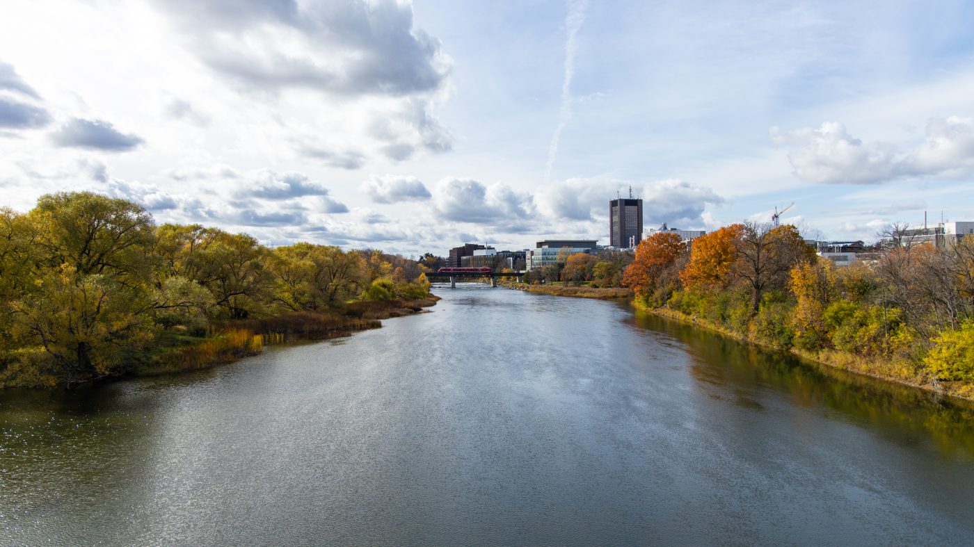 Carleton campus during Fall