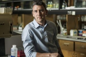 Kyle Biggar in his lab