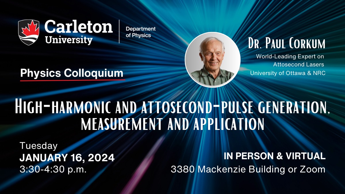 Event Poster for Physics Colloquium