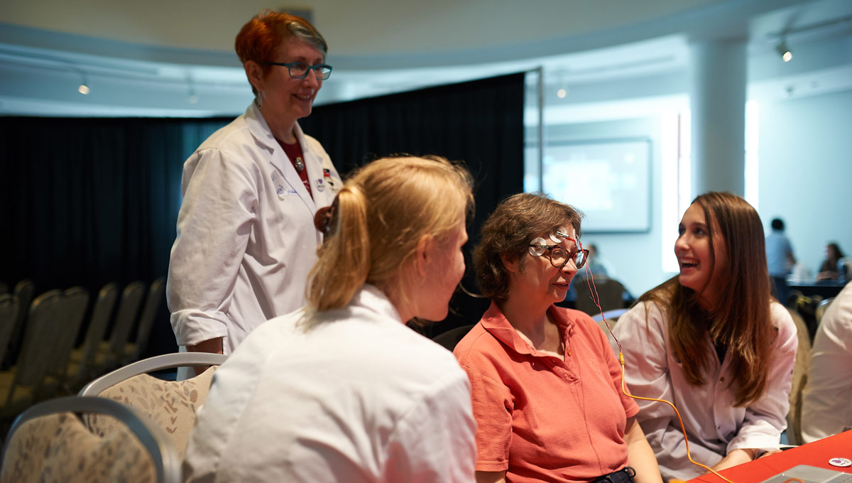 Neuroscience students held a demonstration as part of a showcase of the human brain at an event at the Canadian Museum of Nature