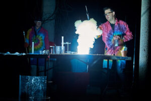 An experiment during the Chemistry Magic Show