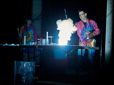An experiment during the Chemistry Magic Show