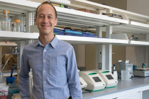 Alex Wong in his lab