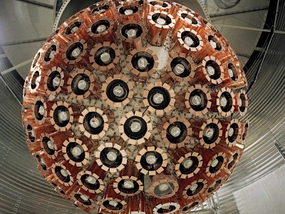 The orb-shaped inner core of the DEAP-3600 detector