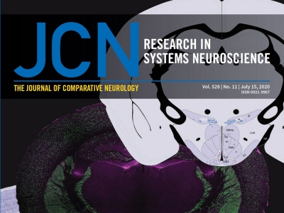 The cover of the Journal of Comparative Neurology
