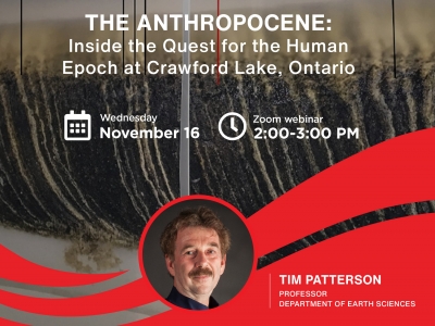 Photo for the news post: Science Café | The Anthropocene: Inside the Quest for the Human Epoch at Crawford Lake, Ontario